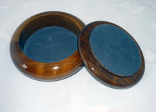 Load image into Gallery viewer, Greyhound Adorned Wood and Onyx Covered Dish