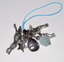 Load image into Gallery viewer, "Imagine" Greyhound Dogs Charms Zipper Pull, Cell Phone Charms