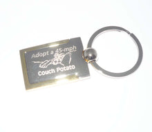 Load image into Gallery viewer, Greyhound Keyring