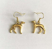 Load image into Gallery viewer, Greyhound Earrings Gold