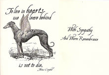 Load image into Gallery viewer, Greyhound Sympathy Card Set
