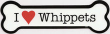 Load image into Gallery viewer, I <Heart> Whippets Bone Magnet