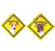 Load image into Gallery viewer, Auto Attitudes - Whippet, or Italian Greyhound Taxi (choose)