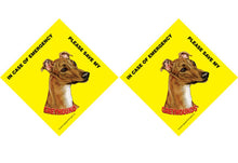 Load image into Gallery viewer, Greyhound Emergency Sign