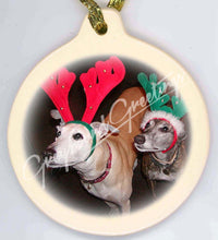 Load image into Gallery viewer, Porcelain Greyhound Ornament