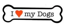 Load image into Gallery viewer, I <Heart> My Dogs Bone Magnet