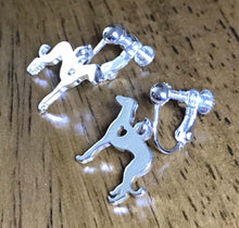 Load image into Gallery viewer, Greyhound Clip On Earrings