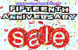 15th ANNIVERSARY SALE-A-BRATION!