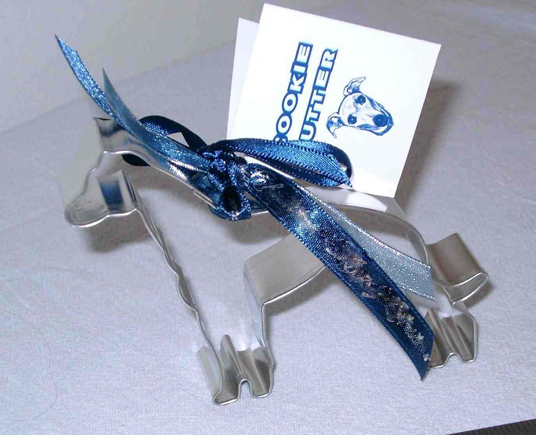 Greyhound Dog  Shaped Cookie Cutter with Recipes