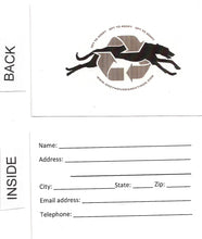 Load image into Gallery viewer, Set of 2 Greyhound Luggage Tags - Vintage Altered Art Teal Ladies

