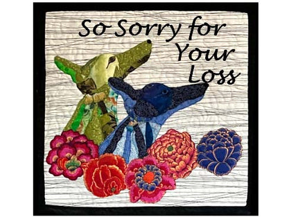 So Sorry for Your Loss Greyhound Dog Sympathy Cards, set of 4, with envelopes