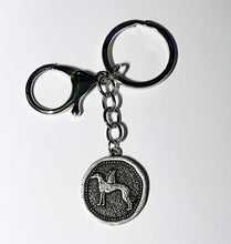 Load image into Gallery viewer, Pewter Greyhound Angel Keyring with Split Ring
