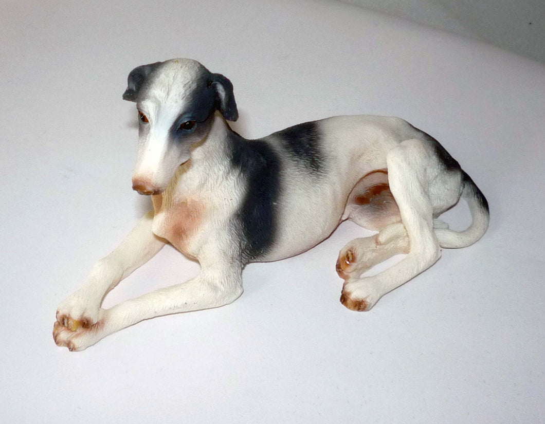 Greyhound Figurine, Realistically Colored Resin, 4
