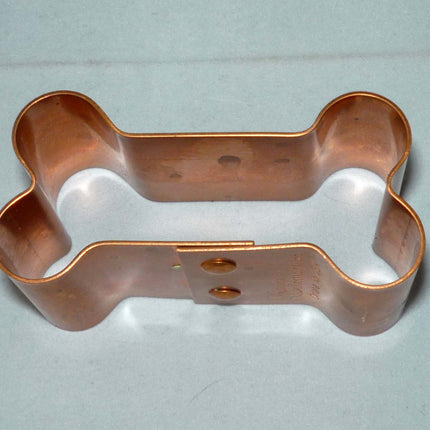 Dog Bone Copper Cookie Cutter, Small, with Recipes