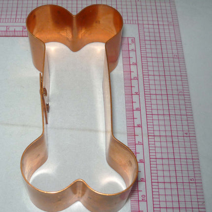Dog Bone Copper Cookie Cutter, Large, with Recipes
