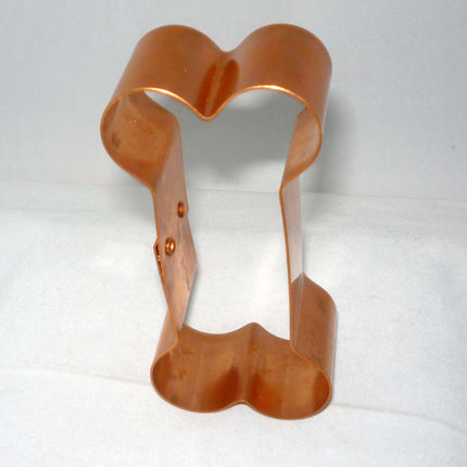 Dog Bone Copper Cookie Cutter, Large, with Recipes