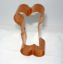 Load image into Gallery viewer, Dog Bone Copper Cookie Cutter, Large, with Recipes
