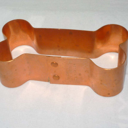 Dog Bone Copper Cookie Cutter, Large, with Recipes