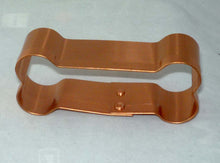 Load image into Gallery viewer, Dog Bone Copper Cookie Cutter, Medium, with Recipes
