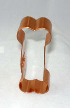 Load image into Gallery viewer, Dog Bone Copper Cookie Cutter, Medium, with Recipes
