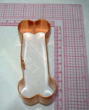 Load image into Gallery viewer, Dog Bone Copper Cookie Cutter, Medium, with Recipes
