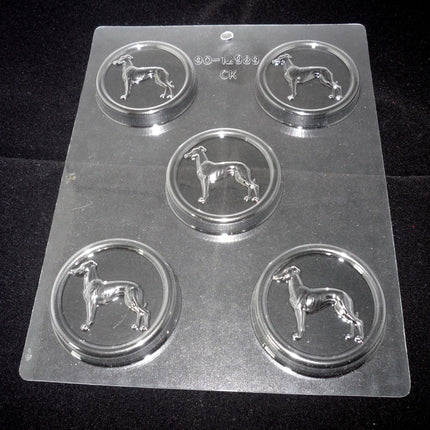 Greyhound Dog Shaped Candy or Soap Mold
