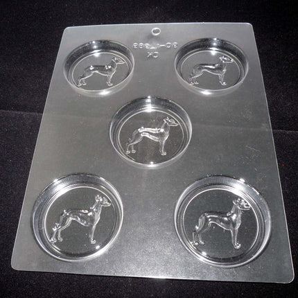 Greyhound Dog Shaped Candy or Soap Mold