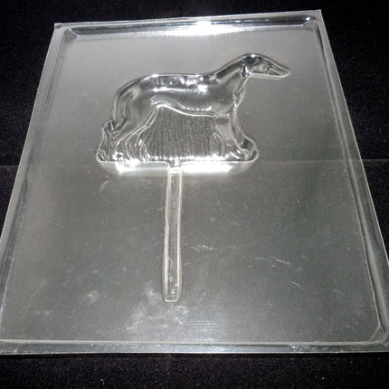 Greyhound Dog Shaped Candy on a Stick or Soap Mold