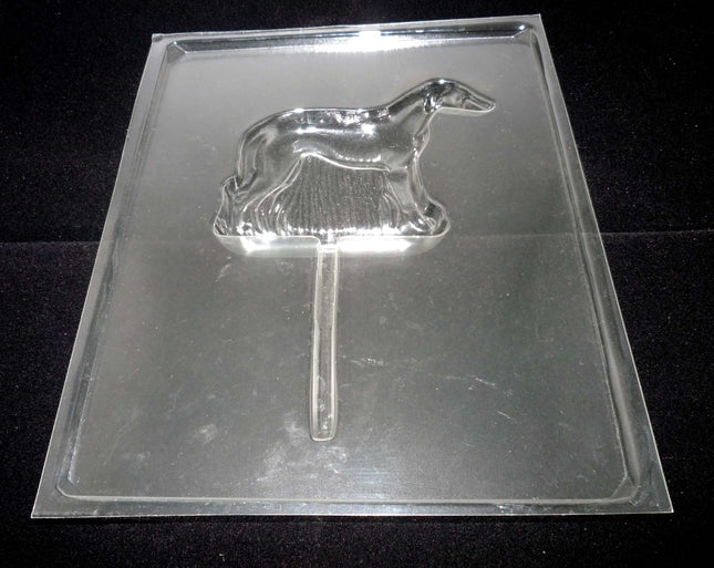 Greyhound Dog Shaped Candy on a Stick or Soap Mold