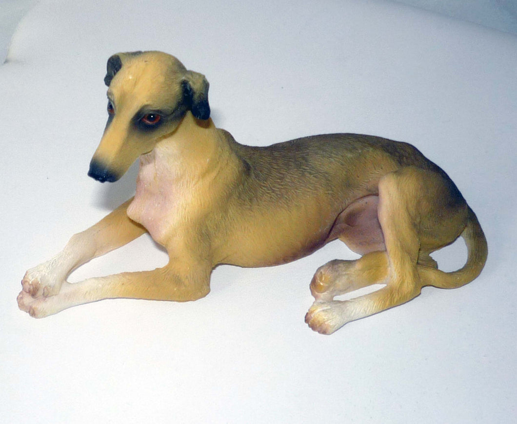 Greyhound Figurine, Realistically Colored Resin, 4
