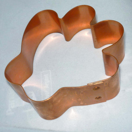 Paw Print Copper Cookie Cutter with Recipes