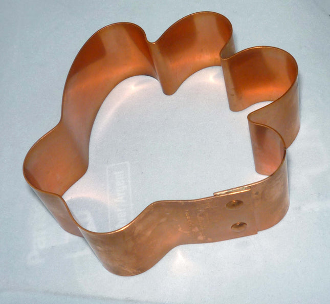 Paw Print Copper Cookie Cutter with Recipes