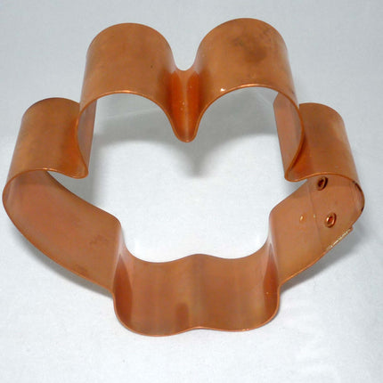 Paw Print Copper Cookie Cutter with Recipes