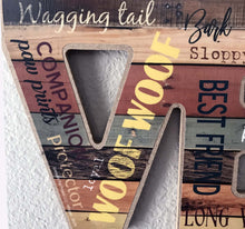 Load image into Gallery viewer, Greyhound or Whippet LOVE Portrait/Traits - Wood, Made in USA
