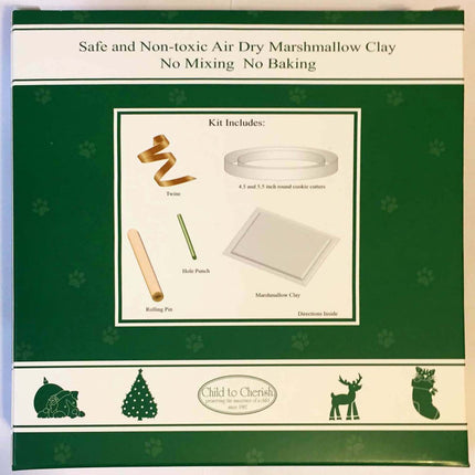 BOGO Pawprint Ornament Kit - remember a beloved pet - safe and non-toxic