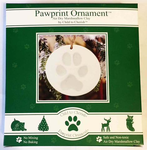 BOGO Pawprint Ornament Kit - remember a beloved pet - safe and non-toxic