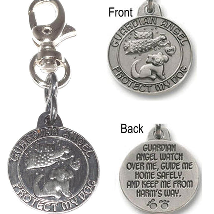Dog Guardian Angel Charm