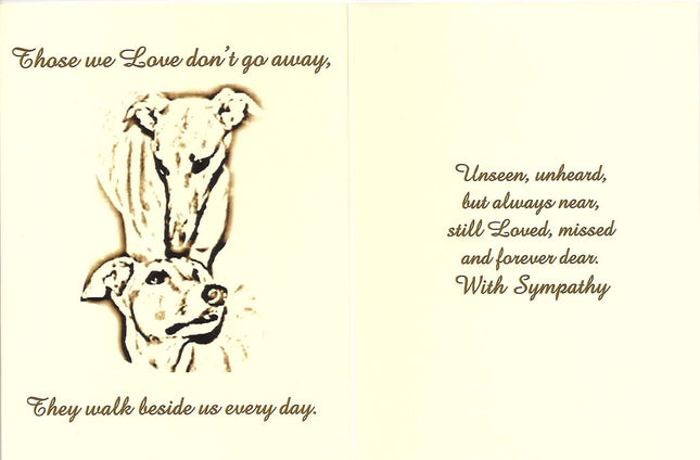 Greyhound Sympathy Card Assortment