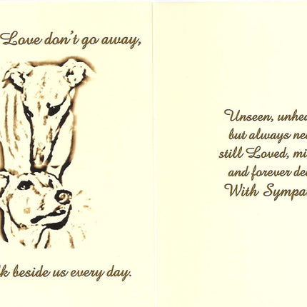 Greyhound Sympathy Card