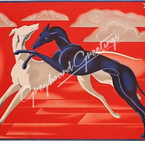 Greyhound Art Tile