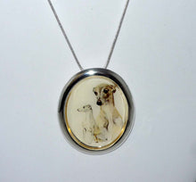 Load image into Gallery viewer, Greyhound Combo Pin Pendant
