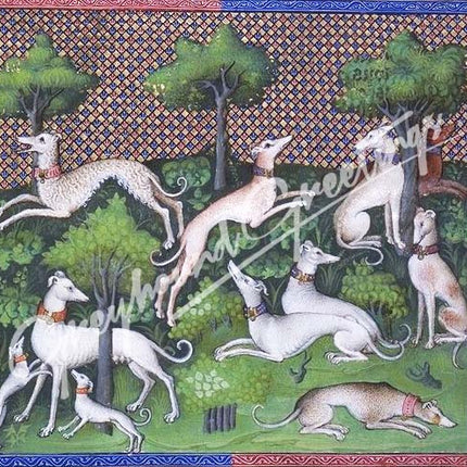 Greyhound Art Tile