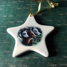 Load image into Gallery viewer, Porcelain Greyhound Ornament
