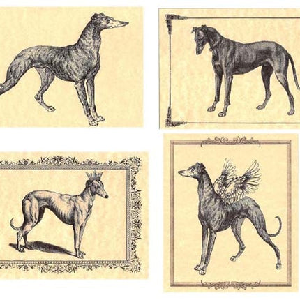 Vintage Greyhound Note Card Set