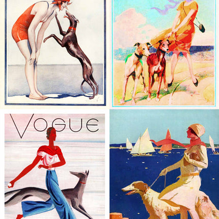 Vintage Greyhound Note Card Set