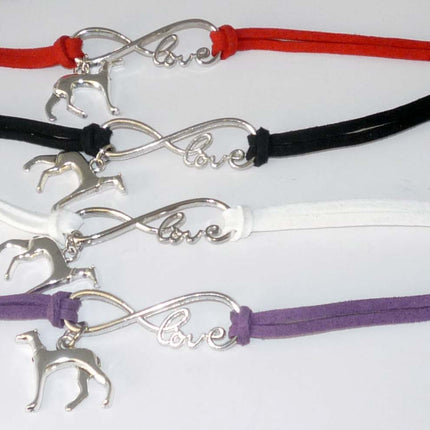 Greyhound Infinity Love Bracelet