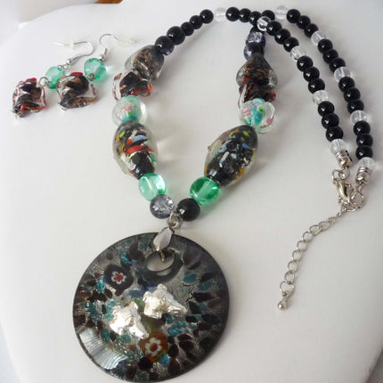 Greyhound Necklace and Earrings