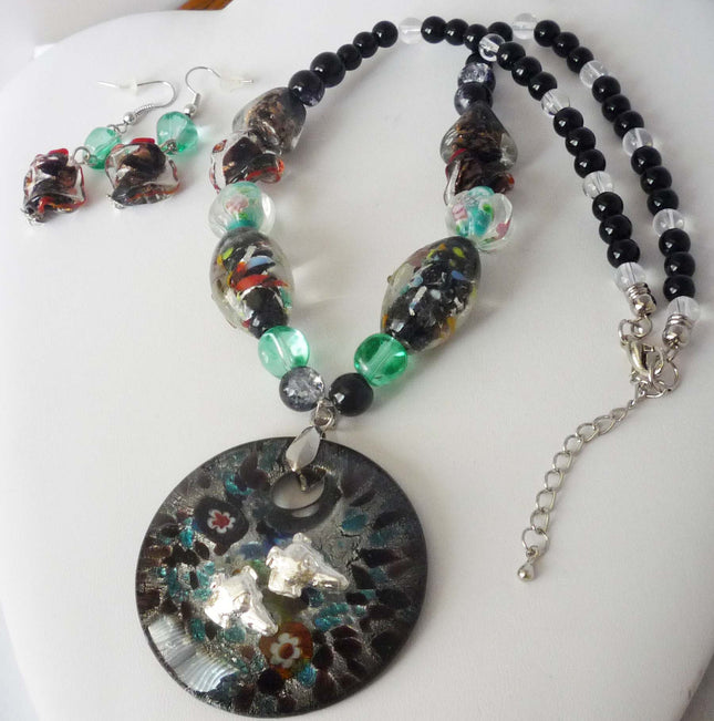 Greyhound Necklace and Earrings
