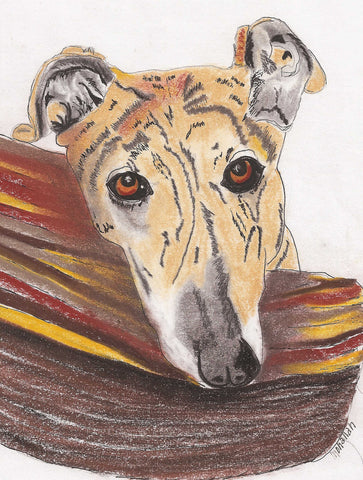 Greyhound Art Note Card Set