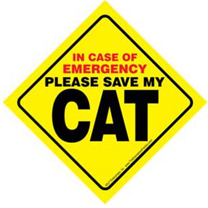 Cat Emergency Sign